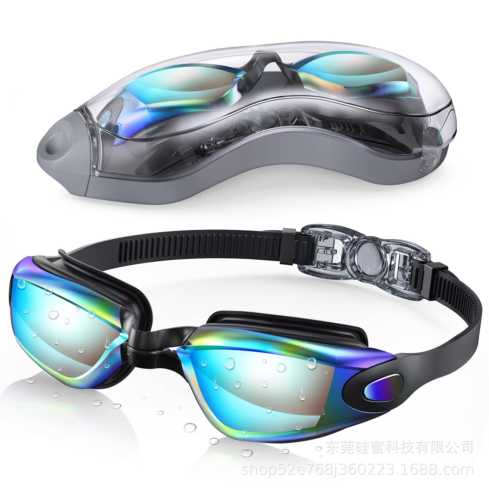 亚马逊专供防雾泳镜 HD anti-fog swimming goggles  factory out