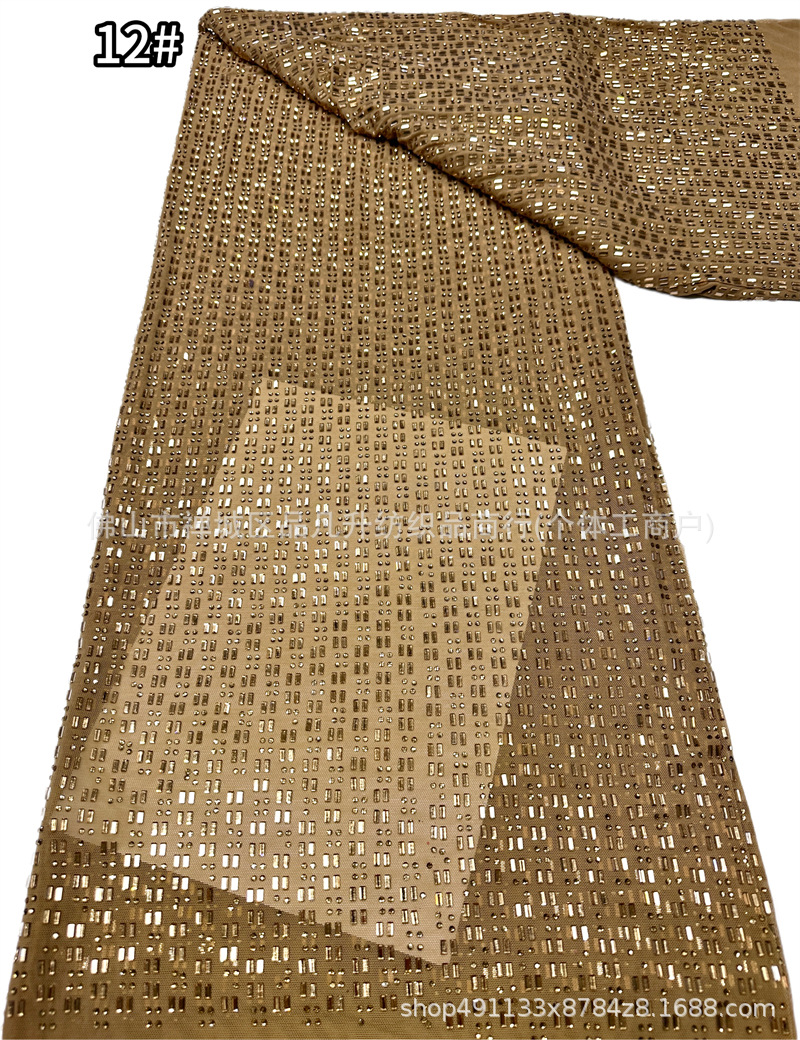 3 × 3 tela de malla elástica de vidrio vertical perforada 14 colores de rendimiento del escenario vestido de tela elástica en stock