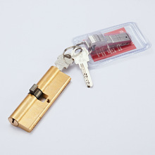 好汉厂家通用型叶片室内门木门铝合金门防撬双开A级锁芯纯铜AB防