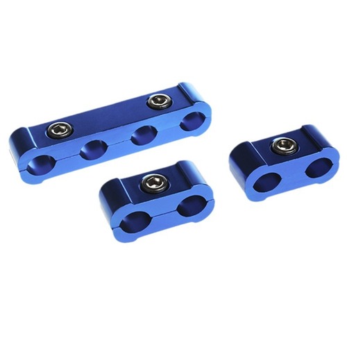 Car modification accessories, three-piece spark plug wire separator fixing sleeve, aluminum alloy three-piece set of wire clips