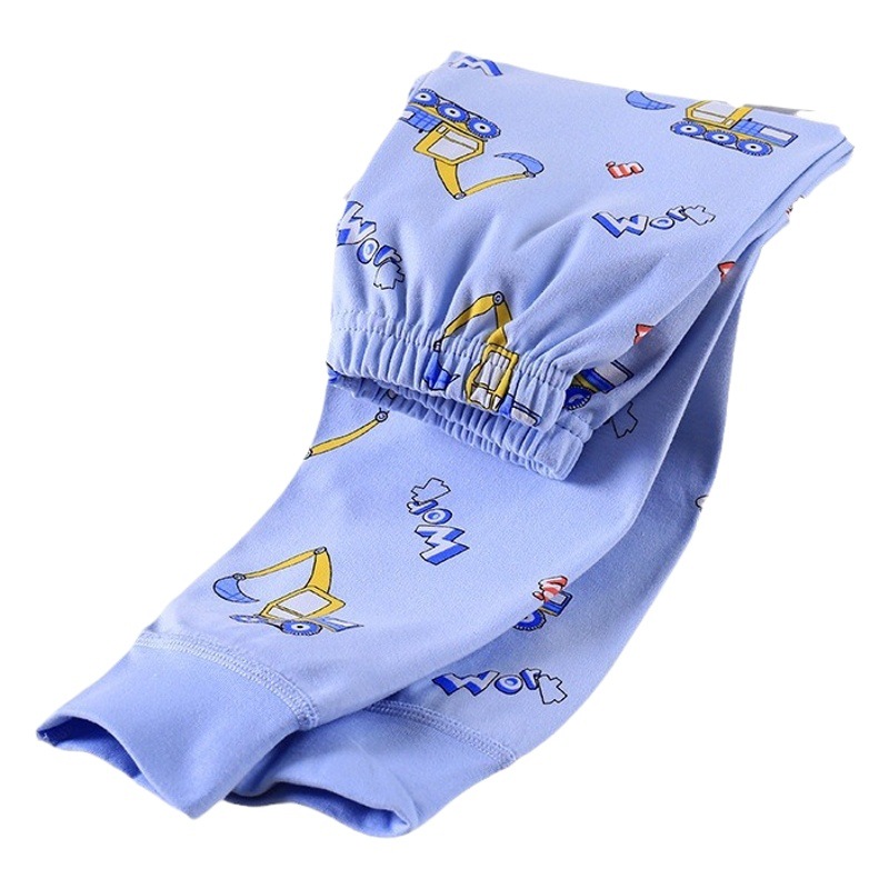 Class A Xinjiang long-staple cotton children's brushed boys and girls pure cotton boneless single long johns children's winter homewear