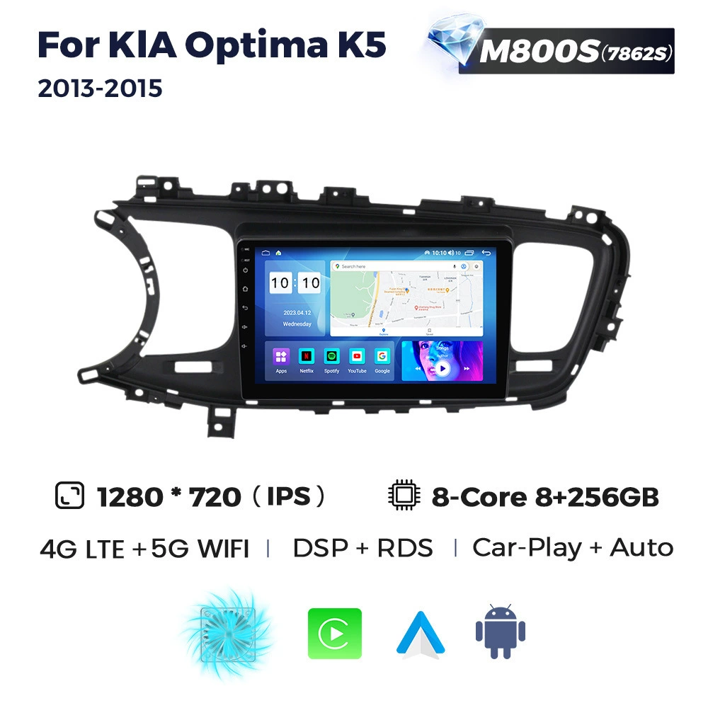 Применимо для Kia Optima K5 2013–2015, замена на Android-систему, Bluetooth после просмотра экрана навигации CarPlay