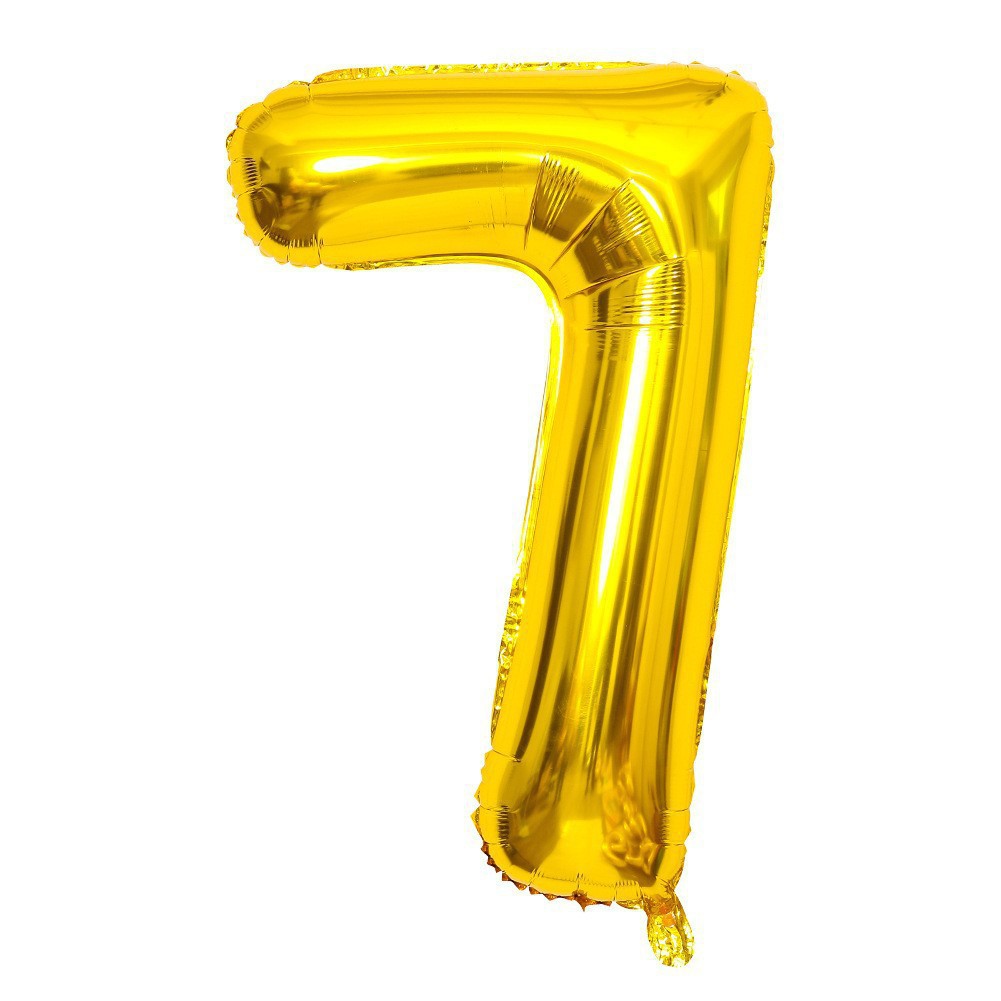 Globo de aluminio digital de 40 pulgadas, globo de aluminio con números grandes, versión delgada de 90 cm, varios colores de globos con números