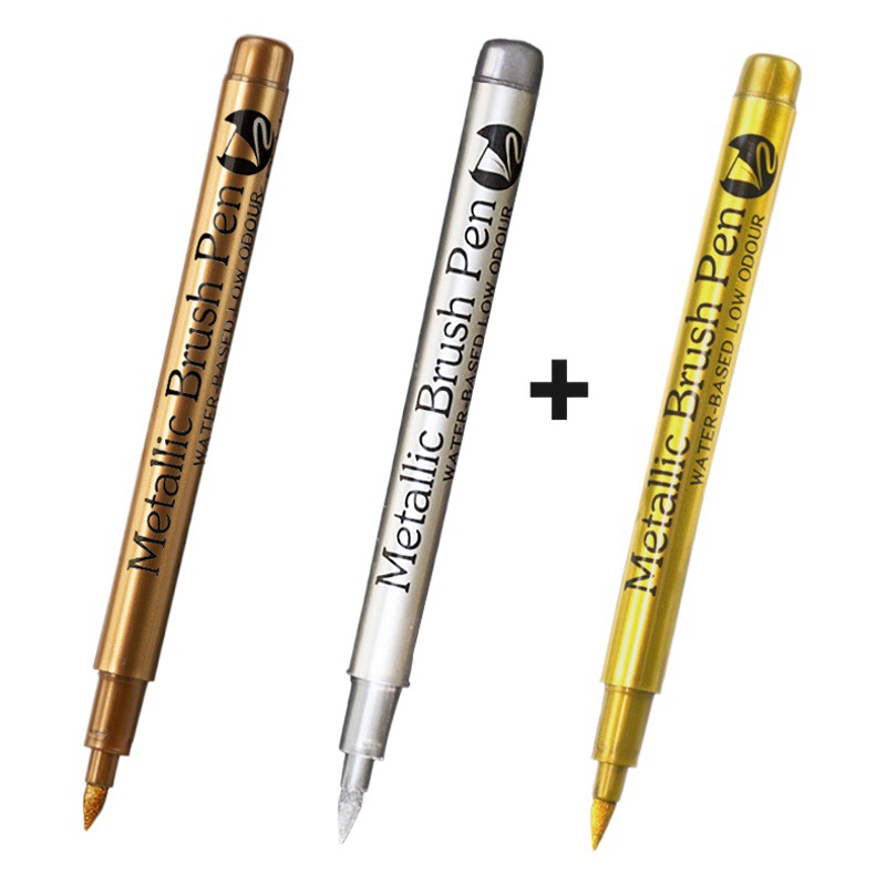 Guangna 550 bolígrafo de metal acrílico, bolígrafo para tarjetas de felicitación, firma de graffiti, resistente al agua, no se decolora, marcador de pelo suave