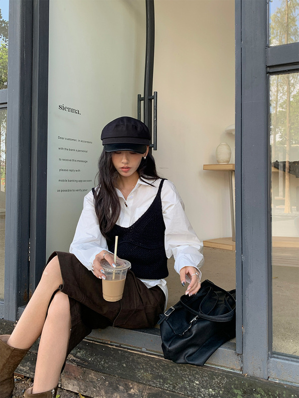 广州黄峥气质简约百搭显瘦镂空吊带背心女短款叠穿显瘦上衣530071|undefined