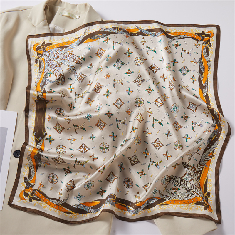 Women's Mulberry Silk Neck Scarf, High-end Square Scarf For Spring_voghion.com