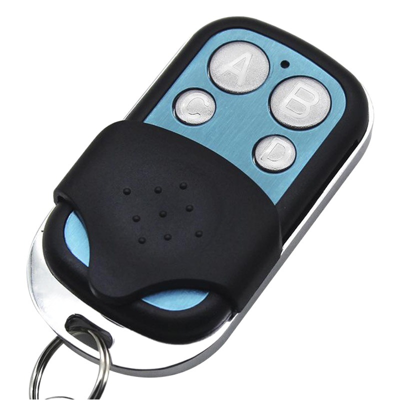 Control Remoto Inalámbrico para Puerta de Garaje con Código de Aprendizaje de Cuatro Botones de Metal 433, Control de Acceso con Código Variable