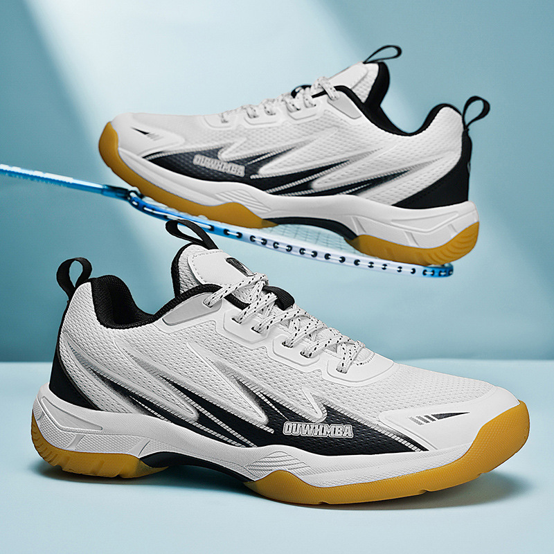 Nuevos zapatos de bádminton transfronterizos para parejas respirables y amortiguadores, tenis, voleibol, tenis de mesa, zapatos de entrenamiento deportivo image 2