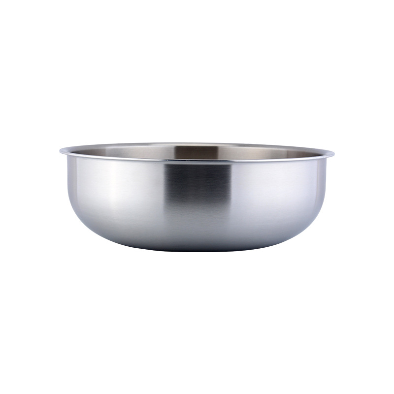 COOKONE 18 / 10 acero inoxidable borde ancho y tazón de fideos tazón de sopa tazón de preparación de platos para lavar verduras en sopa de cocina de cocina sin escoger la estufa