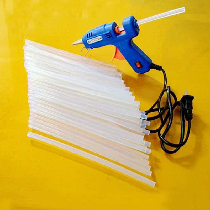 热熔胶棒 白色透明热熔胶条 环保高粘度耐高温 7MM热熔胶批发