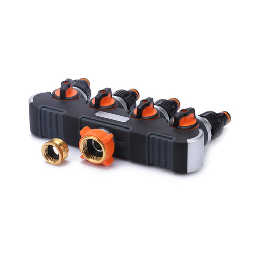Factory direct sales garden four-way water distributor diverter garden joint garden balcony irrigation water distributor