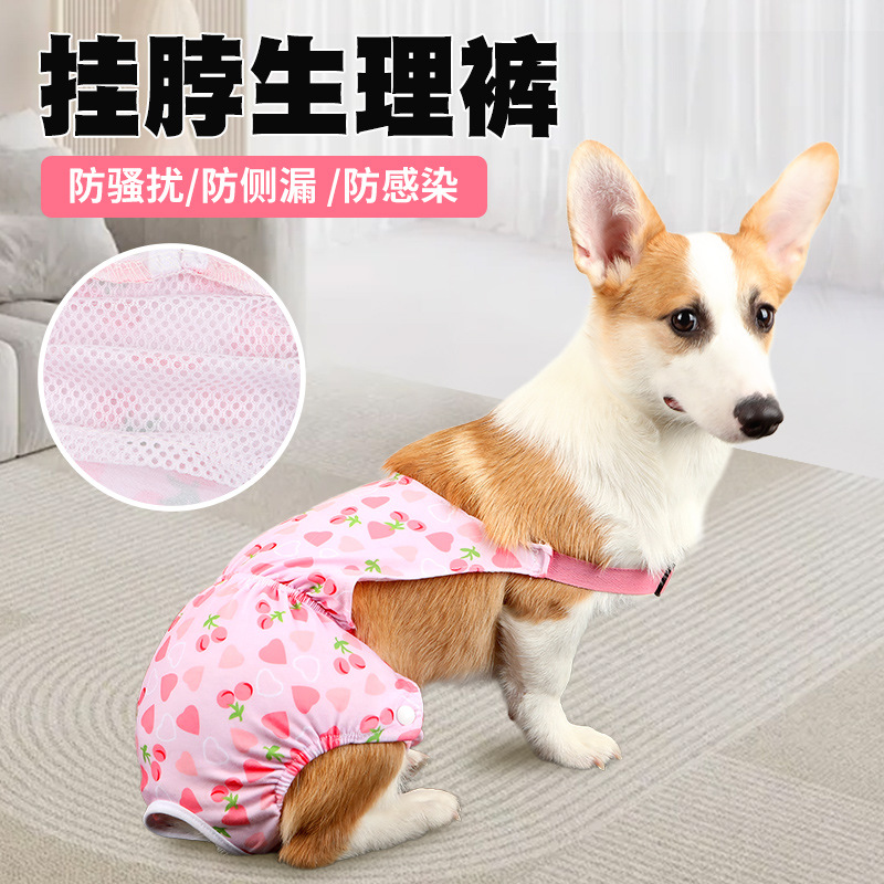 狗狗生理裤月经期卫生巾中大型犬金毛拉布拉多防骚扰狗狗姨妈裤母