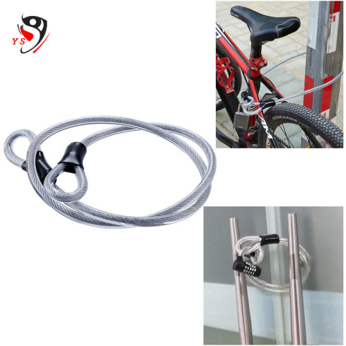 Electric Bike Anti-Theft Steel Wire Rope Lock Motorcycle Lock 304 Stainless Steel Wire Rope Coated with Aluminum Alloy Sleeve to Prevent Loss