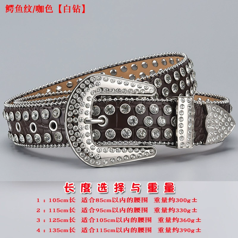 Пояс 3 шт, пояс из акрилового страза в форме diamonds, панк стиль, длины 105–135 см