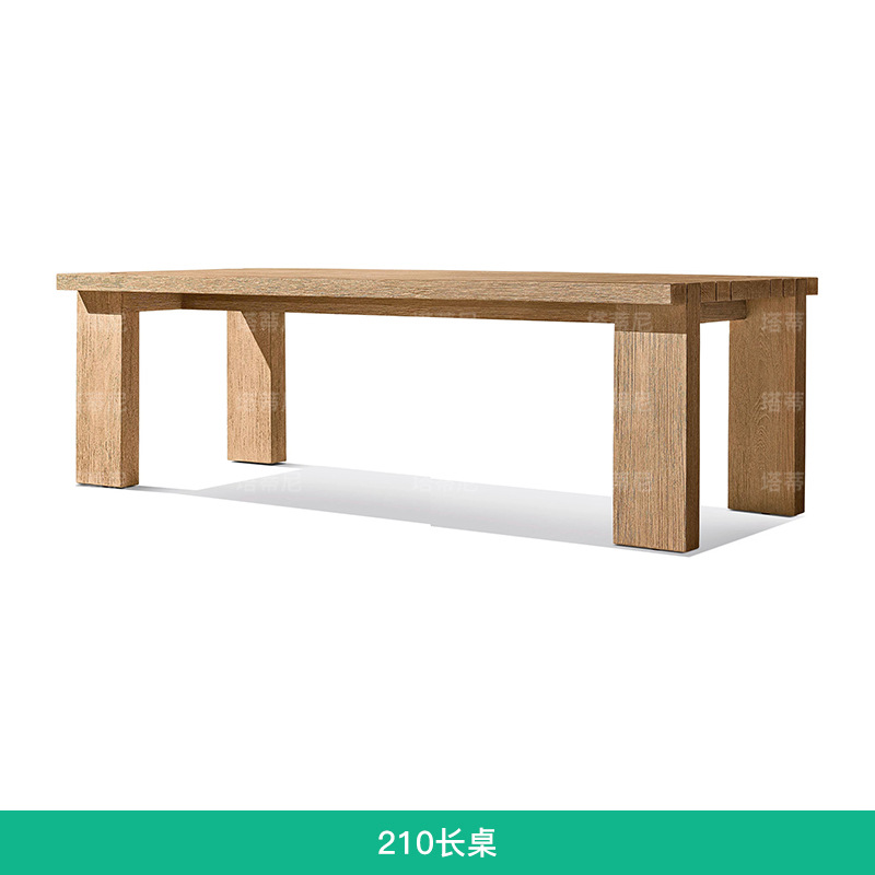 Mesas y sillas de madera maciza para exteriores, sillas de comedor de teca para patio y jardín, impermeables y resistentes al sol, para terrazas de hoteles y villas de diseño.