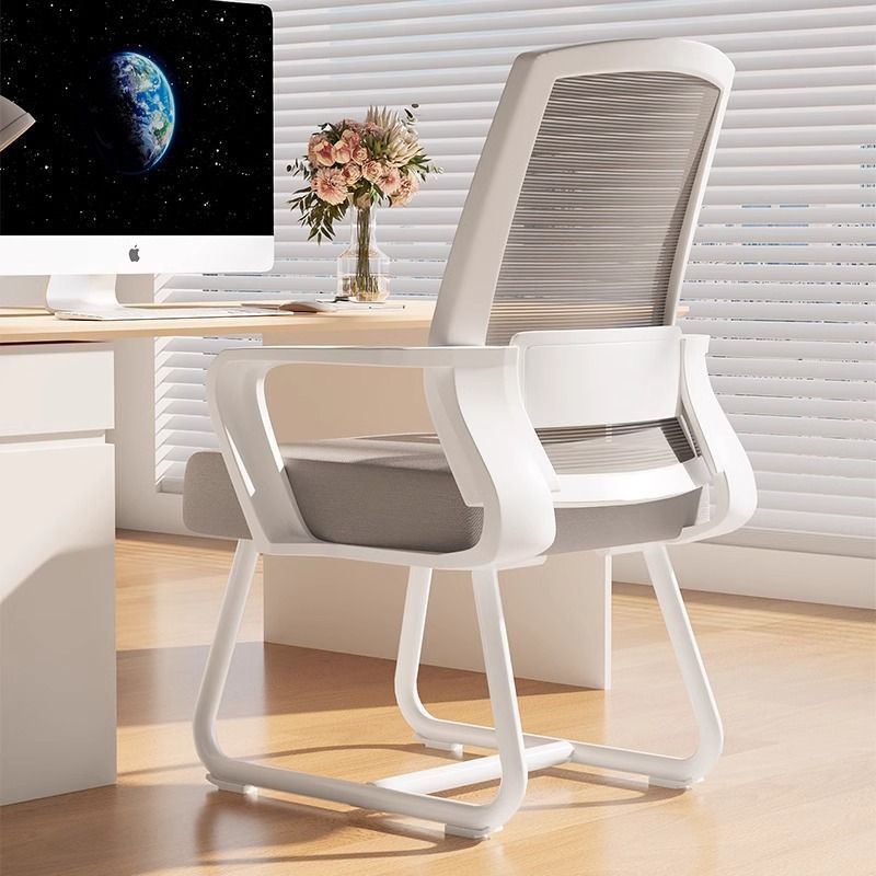 Home Backrest Chair, Comfortable Dormitory Office Chair, Computer Conference Chair, Study Desk, Comfortable Stool for Long Periods of Sitting