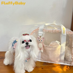Summer Pet Bag Portable Mesh Breathable Cat Bag Crossbody Dog ​​Bag Multifunctional Large Capacity Cat Bag Breathable