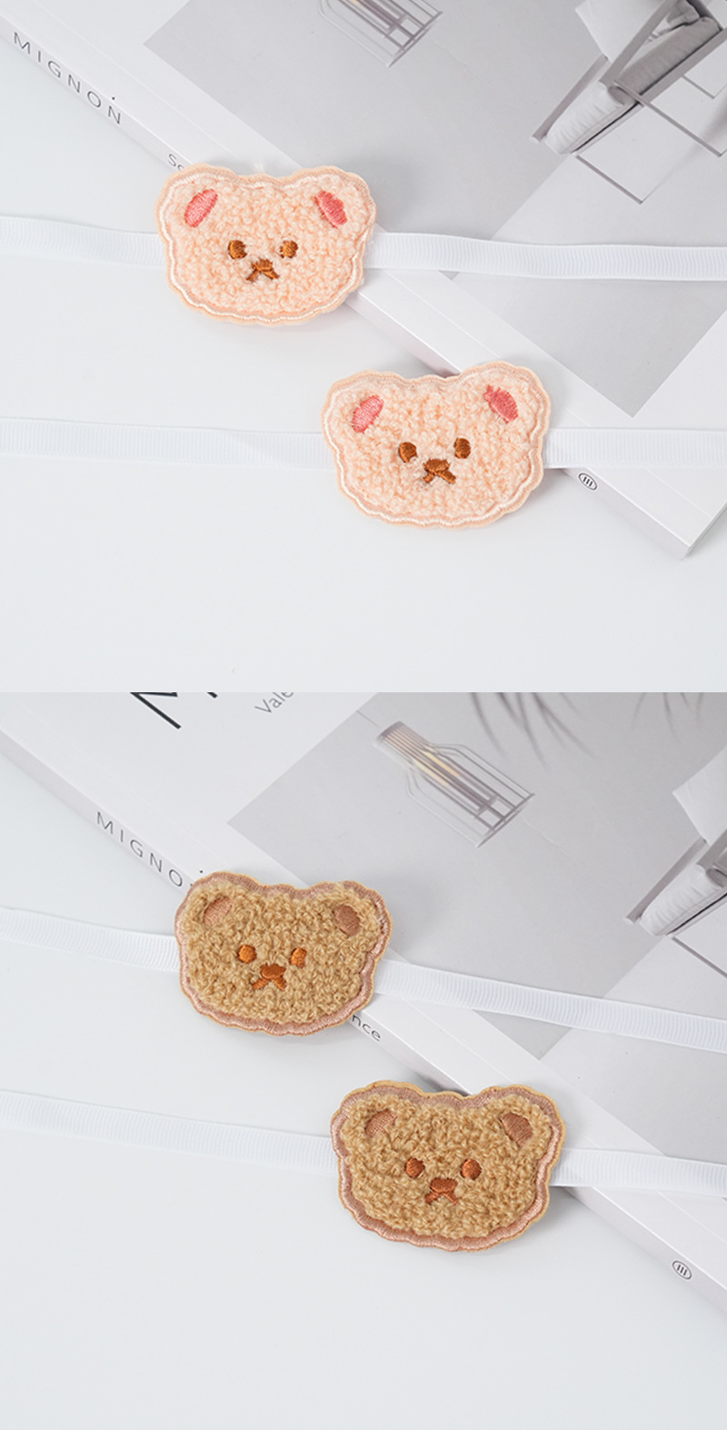 Plaid Bear Car Partition Curtain Telescopic Sun Protection and Heat Insulation Car Sunshade Hanging Interior Privacy Curtain