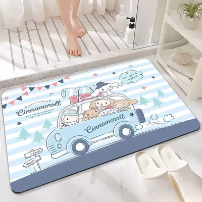 Avtomobil döşəmə paspasları Soft Diatom Mud Popular Sanrio - fbg-horizontal-car-novice-7045cm