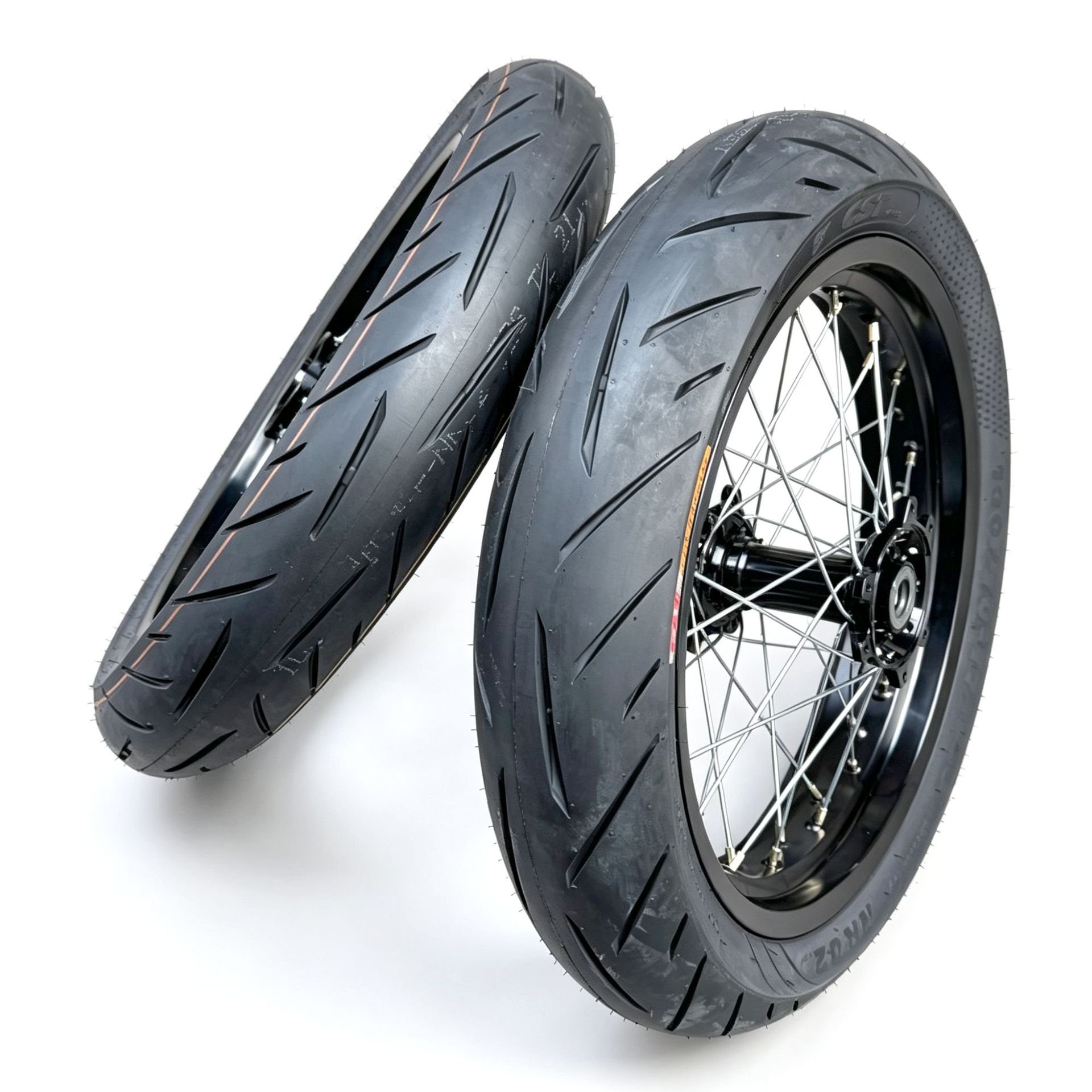 QiuLongJiFeng modified front 100/80-17 rear 130/70-17 Zhengxin slick tire wheel assembly performance version inner tube