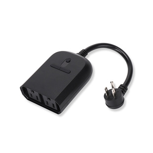 WIFI US Gauge Outdoor Two-Port Three-Port Graffiti Smart Socket Remote Control Timing Voice Smart Home Waterproof Plug-in
