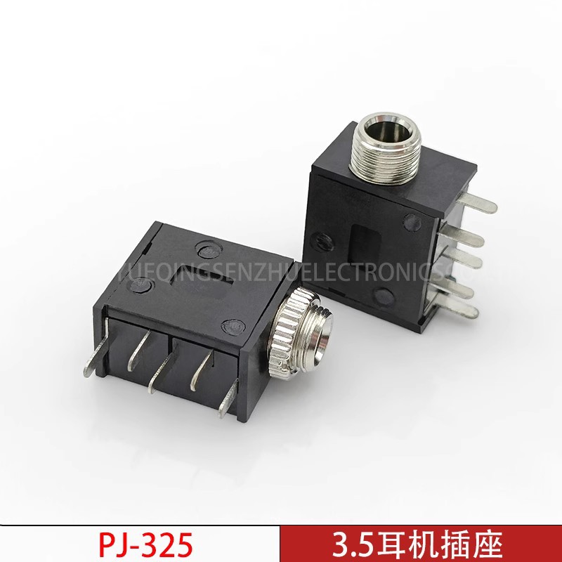 3.5 Earphone Socket Pj-325m/pj-325 3.5mm Audio And Video Socket With...
