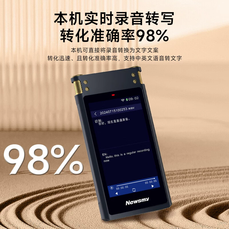 Newman M5 умный голосовой диктофон с AI-переводчиком для поездок за границу, офлайн синхронный перевод и текстовый перевод для бизнеса