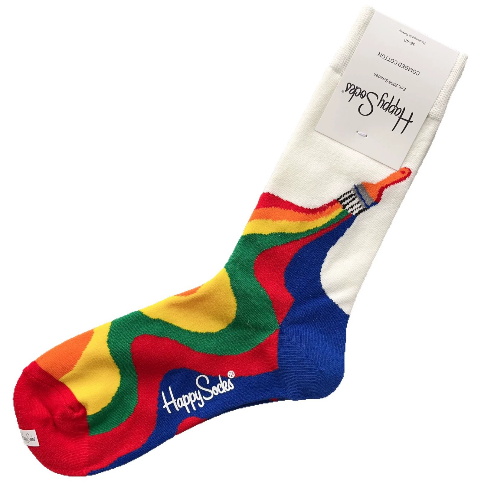 Чулки Happysocks женские скандинавские модные хлопковые гольфы средней высоты женские классические универсальные четыре сезона с животными