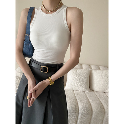 Sinan with breast pads, supermodel's everyday casual and fashionable shoulder-covering cover-up breasts, worn under a vest and outside with suspenders SN2824