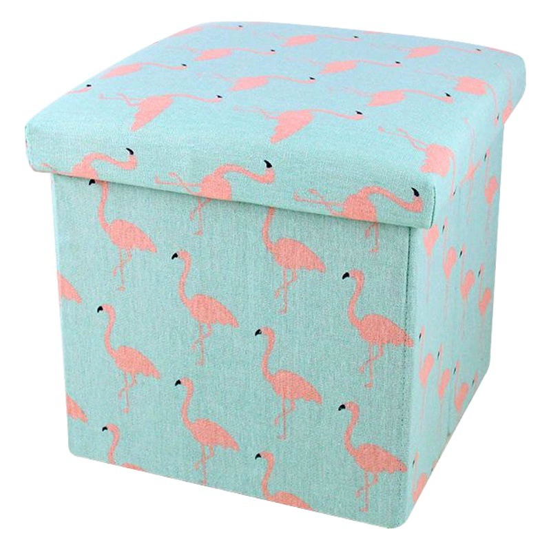 Ящик для хранения с тканевым принтом, складной табурет для хранения, табурет для хранения, многофункциональный квадратный диван, табурет для пеленания обуви