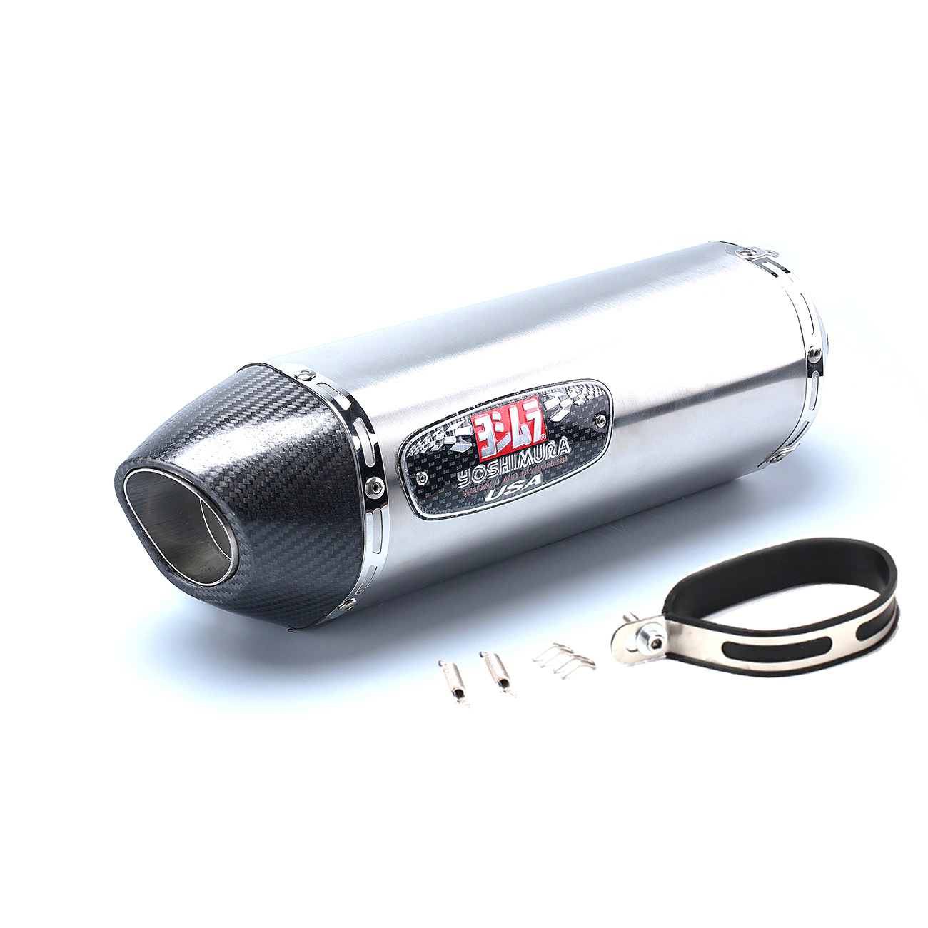 Motorcycle carbon fiber exhaust pipe modified exhaust pipe tail section Yoshimura R77 tail throat QJmoto race 600/spring breeze