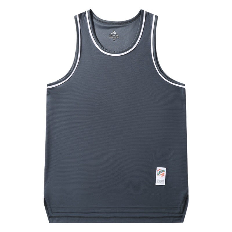 American-style narrow shoulder sports quick-drying vest solid color summer basketball training clothes fitness outdoor running breathable waistcoat