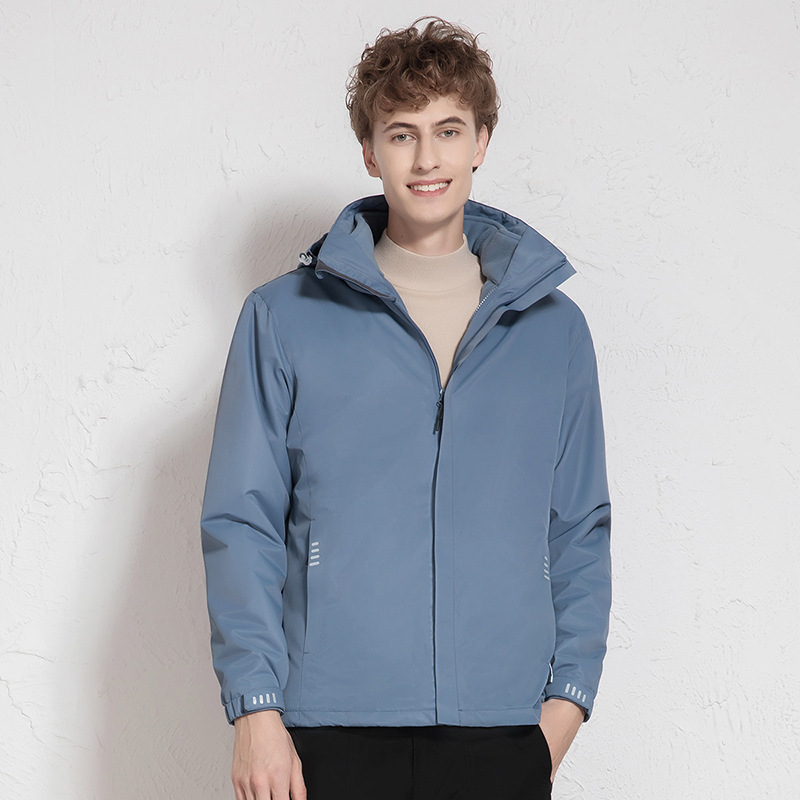 Chaqueta Térmica Impermeable 3 en 1 para Pareja Set de 2 Piezas de Poliéster A Prueba de Viento para Invierno image 3