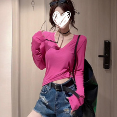 2025 新しい夏の韓国スタイルのファッショナブルで多用途な痩身軽量日焼け止め T シャツ女性のための怠惰なスタイルのトップ