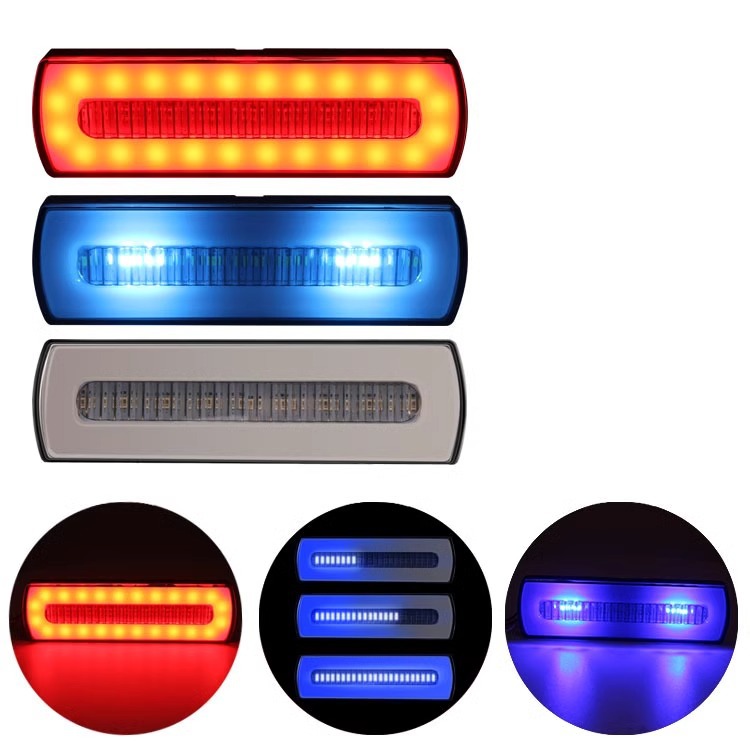 Car led universal modified pilot light motorcycle truck warning flash light rear-end anti-collision two-color brake