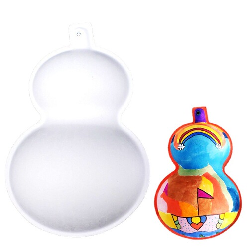 White pulp mask, hand-painted pumpkin mask DIY blank painting children's early education unisex horse scoop mask wholesale