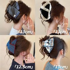 韩系复古三角抓夹女高级感新款大号鲨鱼夹发夹后脑勺盘