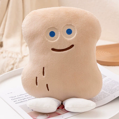 Simulation Toast Pillow Bakery: Oyuncaq yastıqlar - peanut-beans-2838cm-spot-without-standard