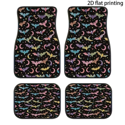 Avtomobil döşəmə paspasları — Cross-Border Hot-Selling Halloween Dirt-Resistant Car Floor - ws-car-floor-mats-zx03-6050-self-cut-1-piece-of-silk-circle-for-the-front-foot