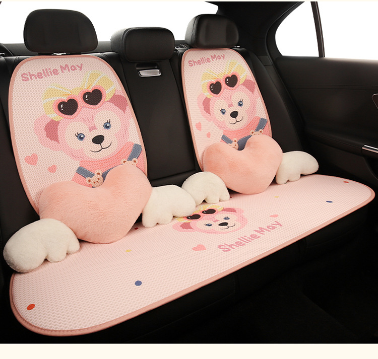 Car seat cushion four seasons universal cute Duffy seat cushion half pack new seat cover winter women's car seat cushion cover
