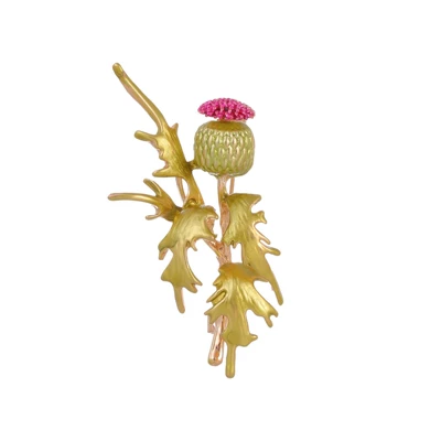 High-end creative enamel green primrose Yaxa sancaqları