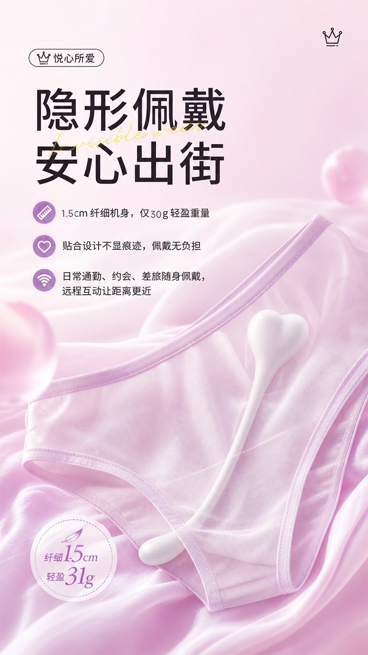 Jiuai Yuexin Wand Vibrator with Magnetic Charging and App Remote Control — detail image 4