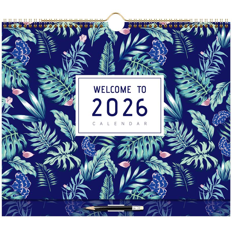 2026外贸挂历跨境英文挂墙日历亚马逊月历海外月计划表日程本定制|undefined