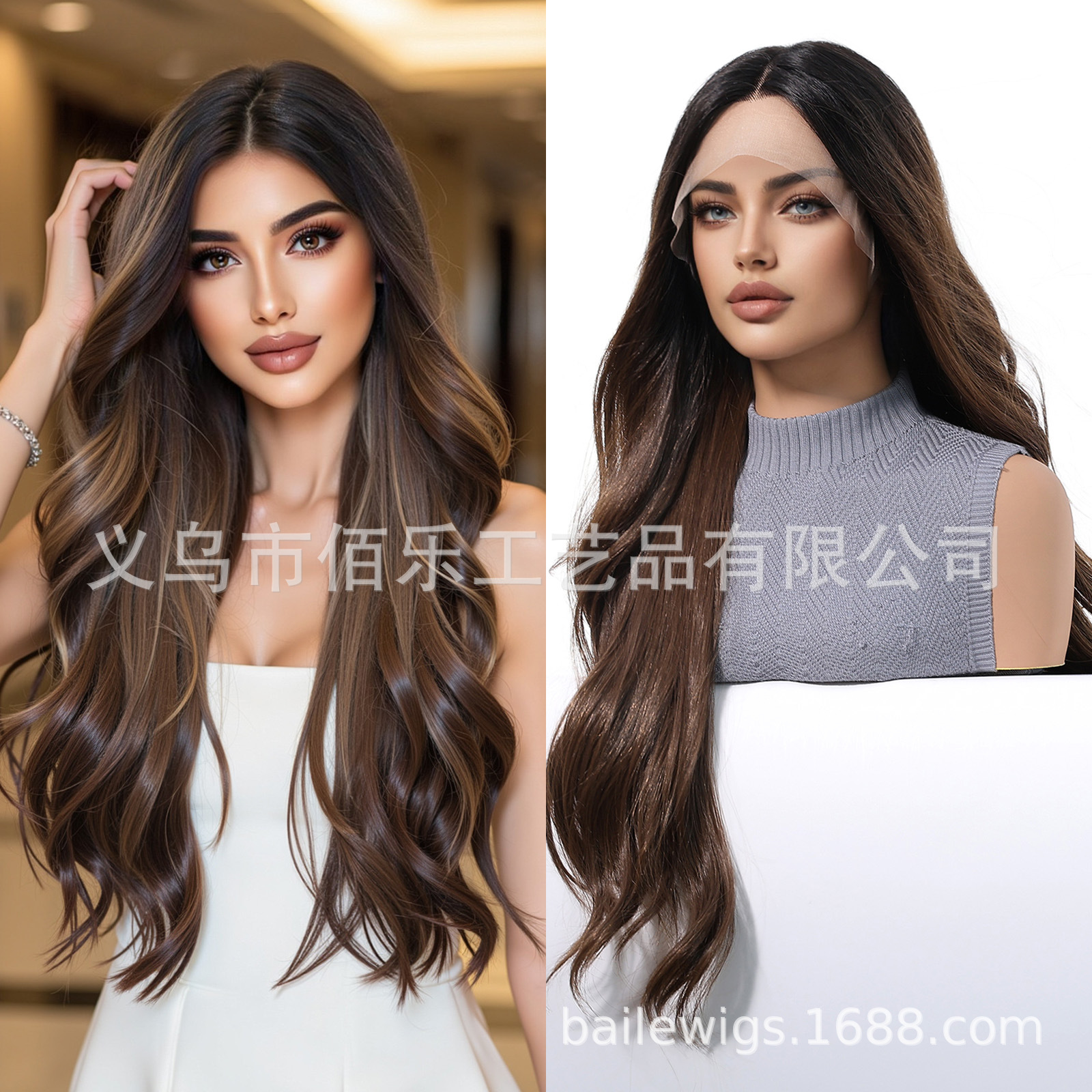 13*6 peluca de encaje de área grande con cabello largo y rizado dorado blanco en el medio image 14