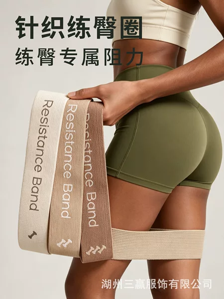 Hip-lifting and butt-shaping tool, yoga resistance band, leg resistance band, strength training for women, beautiful butt, squats, fitness stretching band
