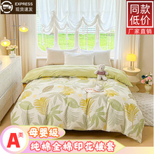 A类爆款全棉纯棉被套小清新田园风ins风简约亲肤舒适印花单被套-9