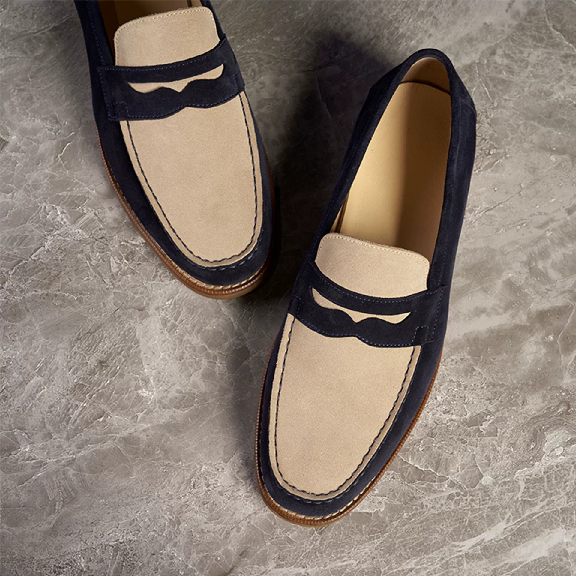 Заводской магазин. Весенняя новинка: ретро-лоферы из натуральной кожи, ручная работа, повседневная мужская обувь, замшевые туфли из телячьей кожи, мужские кожаные туфли без застежек.