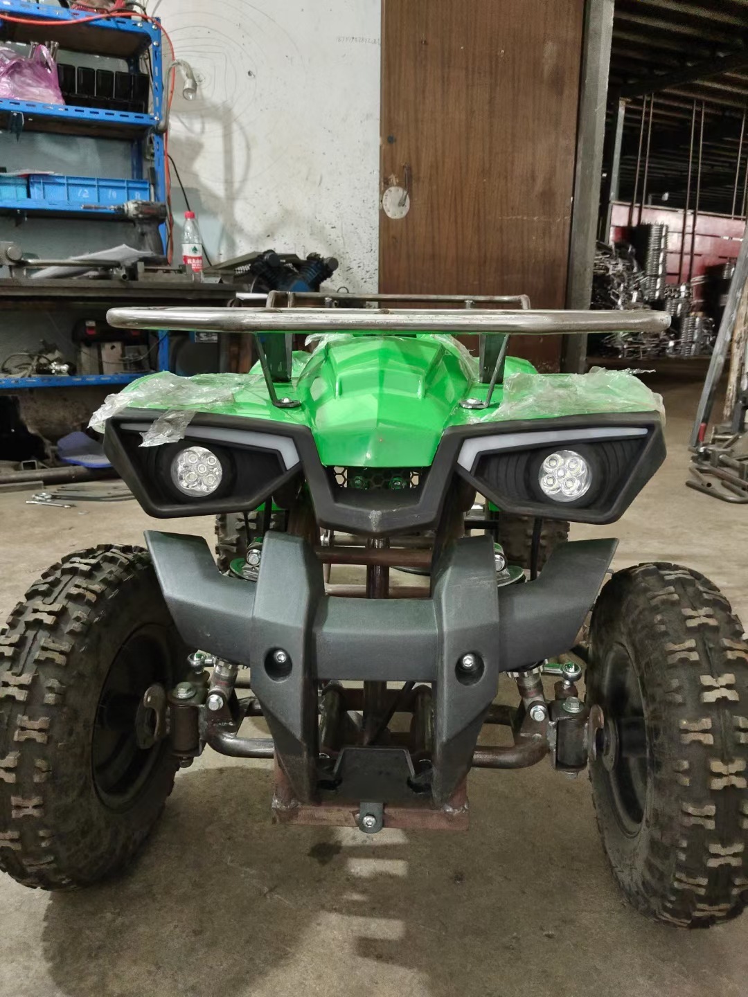 Little Warrior Atv, Electric Start 49Cc All-Terrain Four-Wheel Atv for Children's Park Entertainment and Rental Use