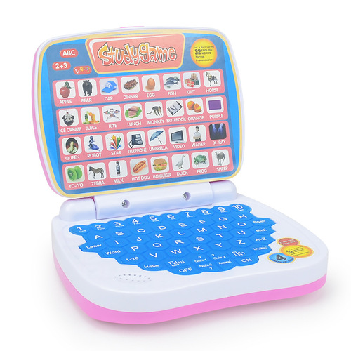 Cross-border English version Children's simulation computer toy early education machine Early education educational learning portable notebook model