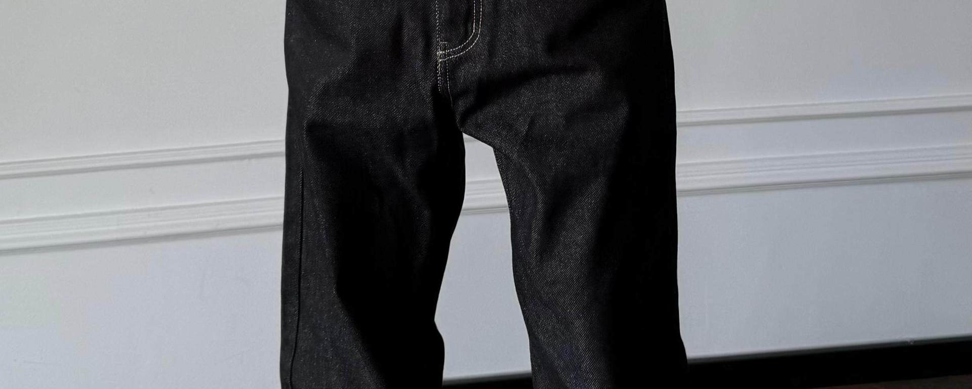 Men's Classic Fit Washed Denim Jeans - Straight Leg Comfortable Cotton Pants For Casual Wear (Black, S-Xxl)_mkmklike.com